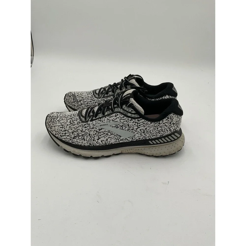 Brooks Adrenaline GTS 20 Shoes Womens Size 8 White Black Running Sneakers